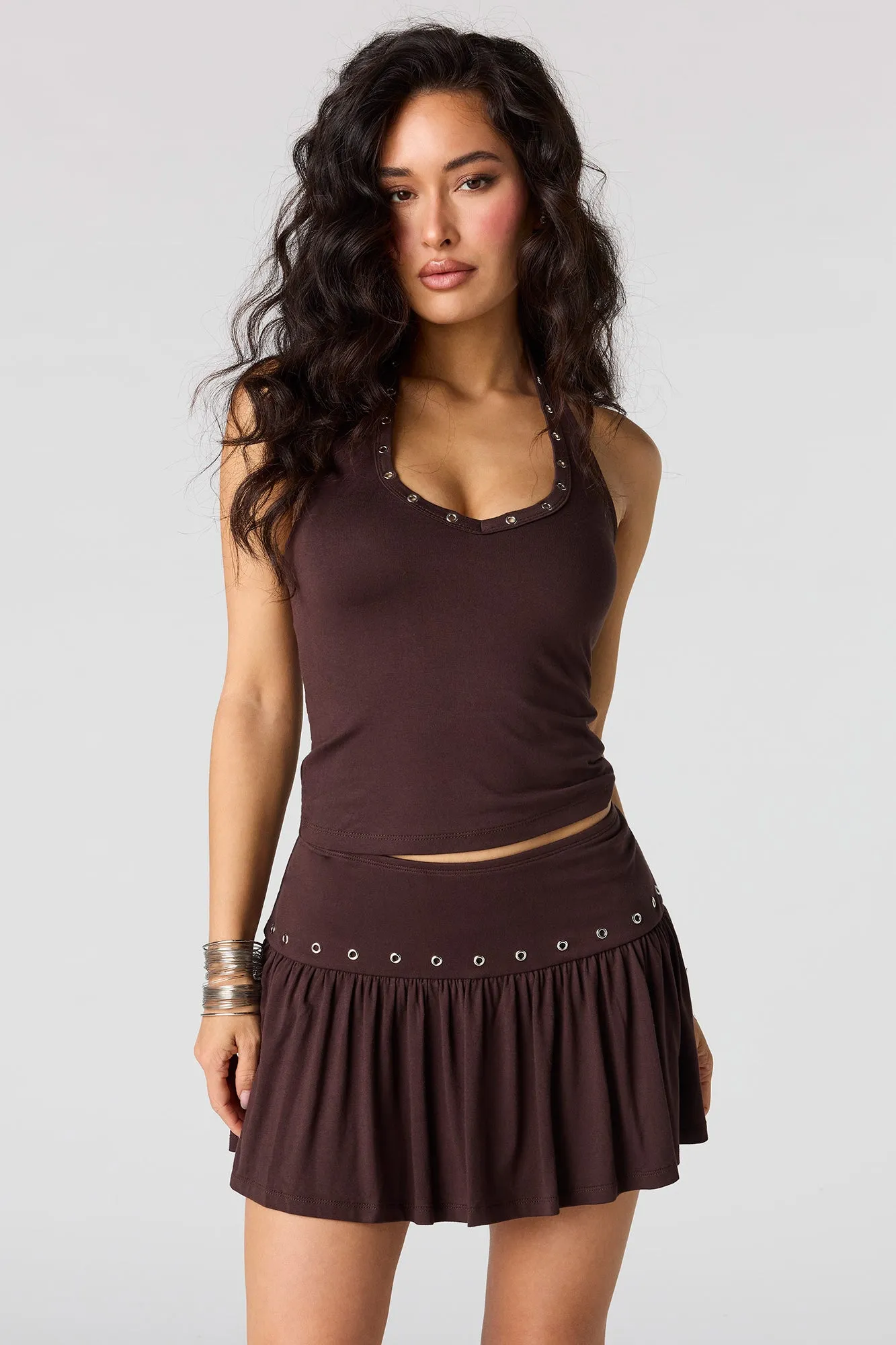 Eyelet Mini Skort sold by Urban Planet product image thumbnail 4
