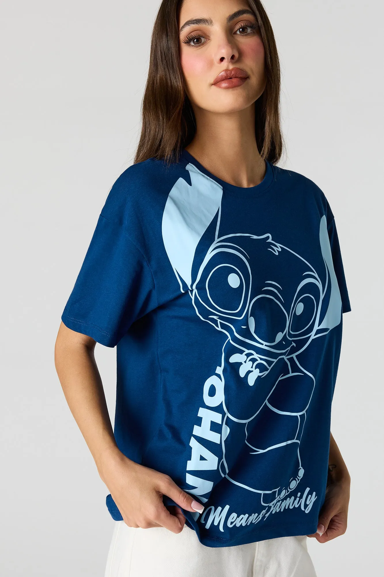 Stitch Graphic Boyfriend T-Shirt sold by Urban Planet product image thumbnail 4