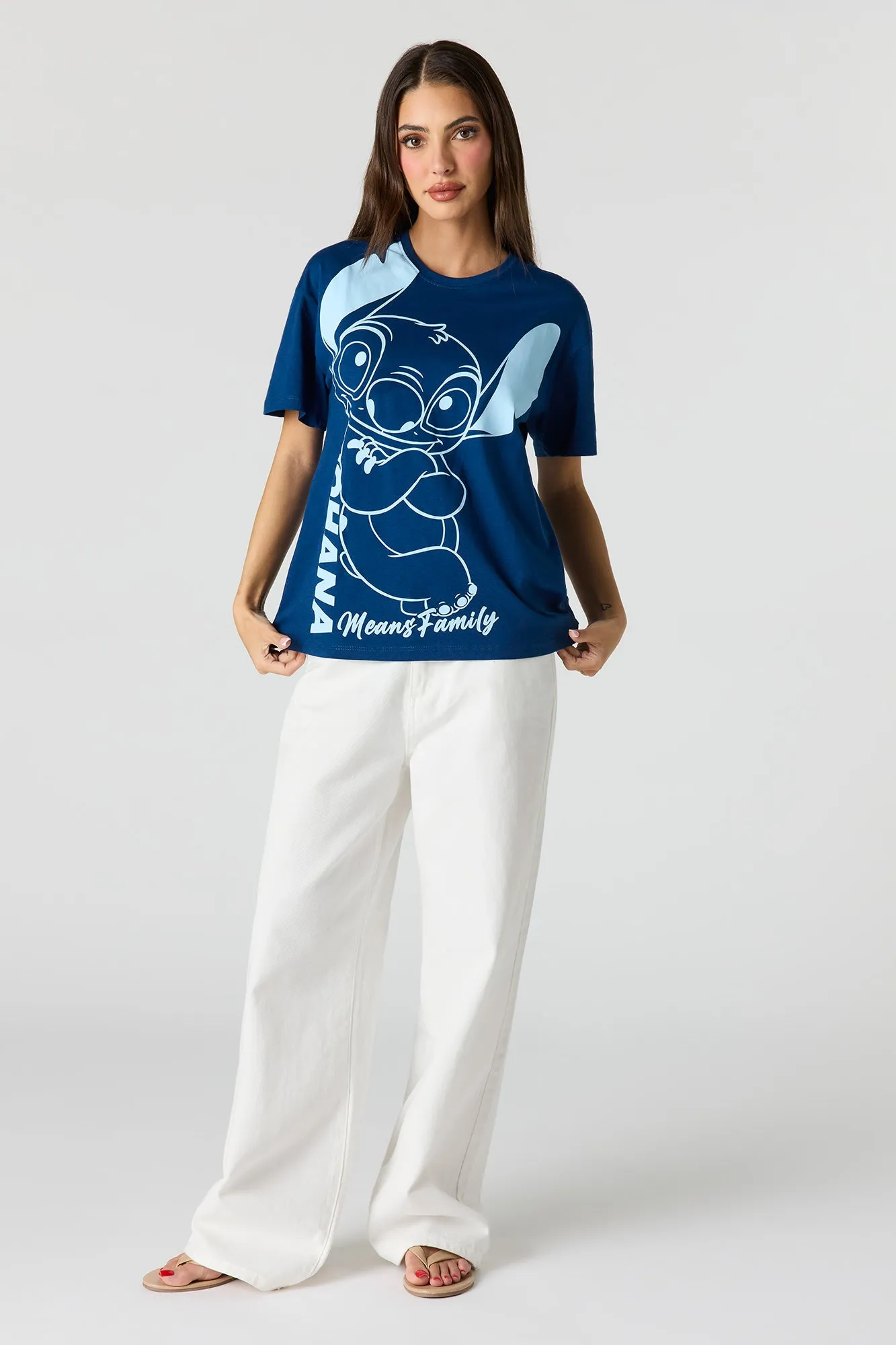Stitch Graphic Boyfriend T-Shirt sold by Urban Planet product image thumbnail 3