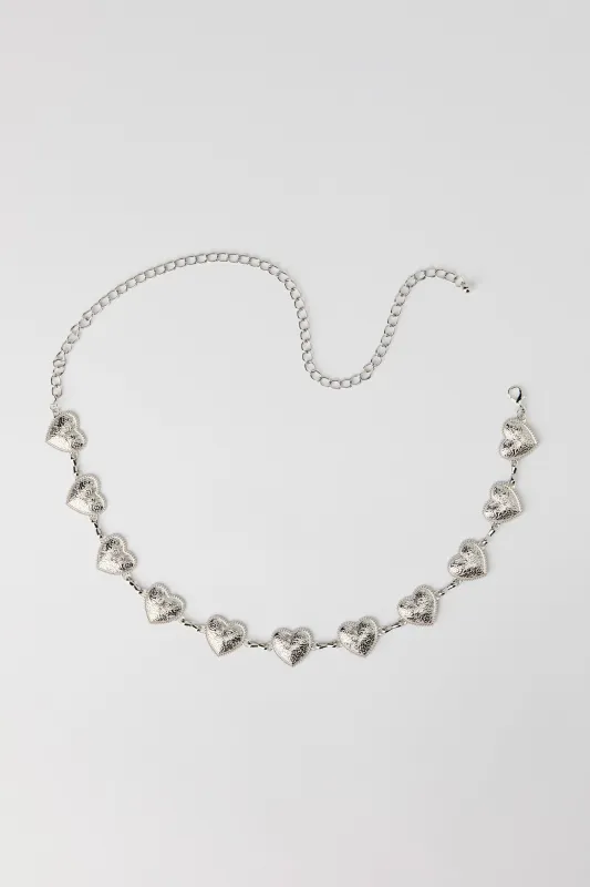 Heart Chain Belt made by Stitches
