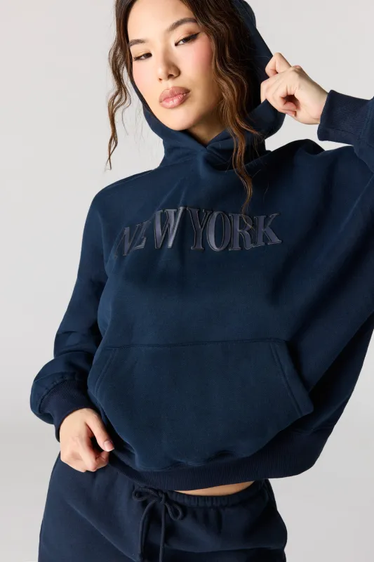 Luxe Fleece Graphic Boyfriend Hoodie made by Stitches
