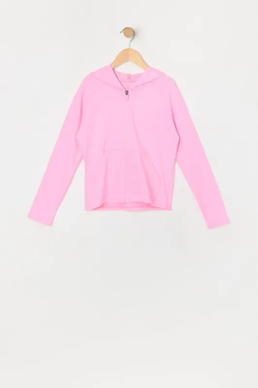 Girls Active Zip-Up Hoodie sold by Urban Planet