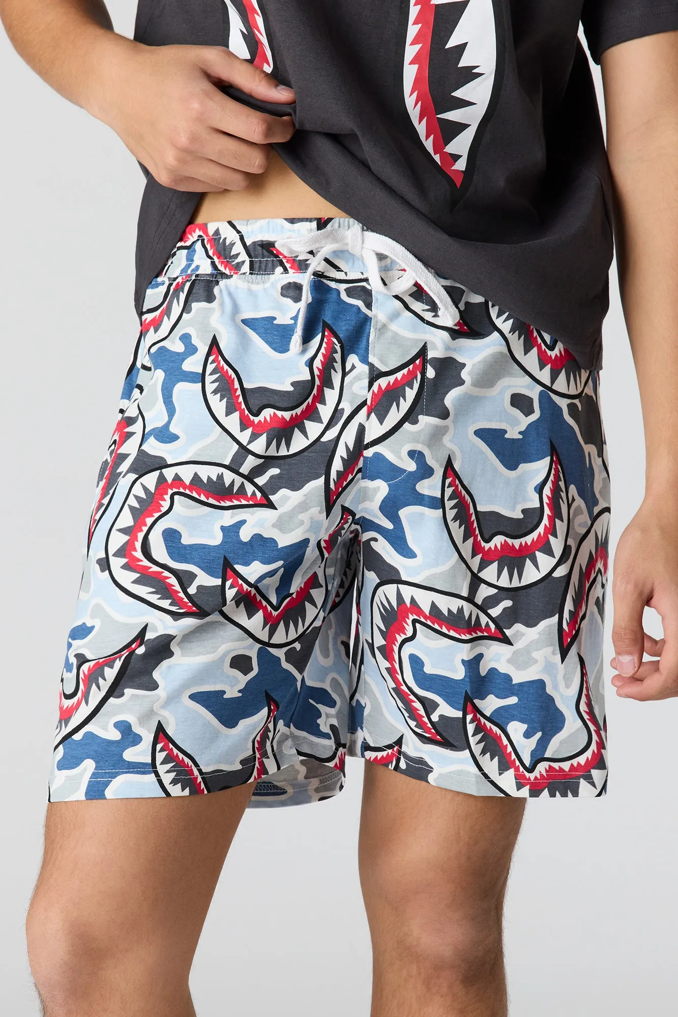 Graphic Tee & Printed Short Pajama Set sold by Urban Planet product image thumbnail 3