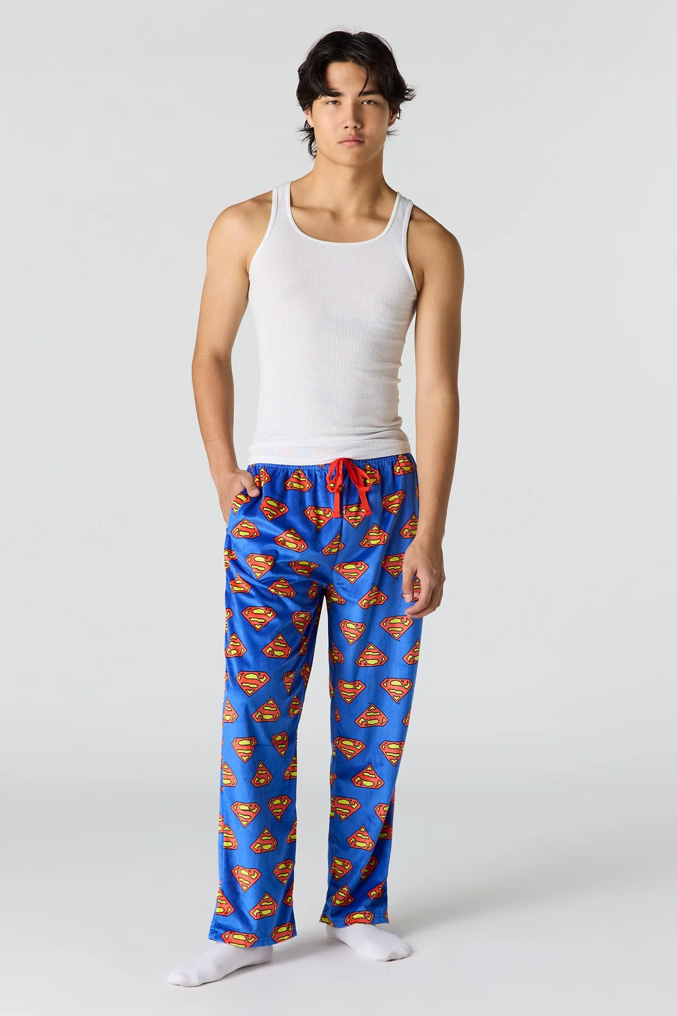 Cartoon Print Plush Pajama Pant sold by Urban Planet product image thumbnail 2