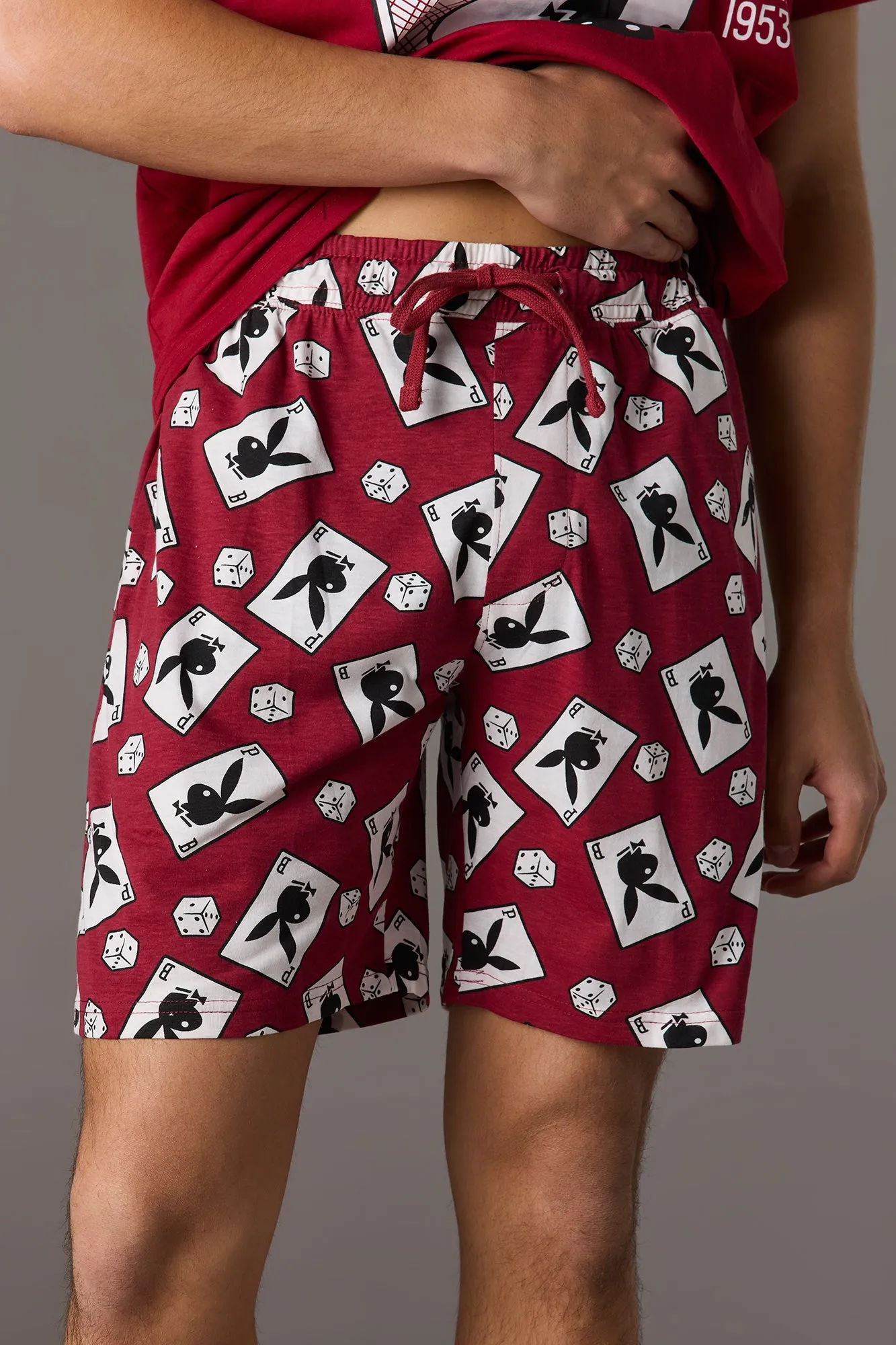 Playboy Graphic Tee & Short Pajama Set sold by Urban Planet product image thumbnail 4
