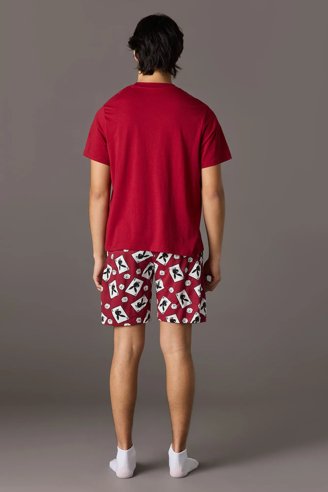 Playboy Graphic Tee & Short Pajama Set sold by Urban Planet product image thumbnail 3