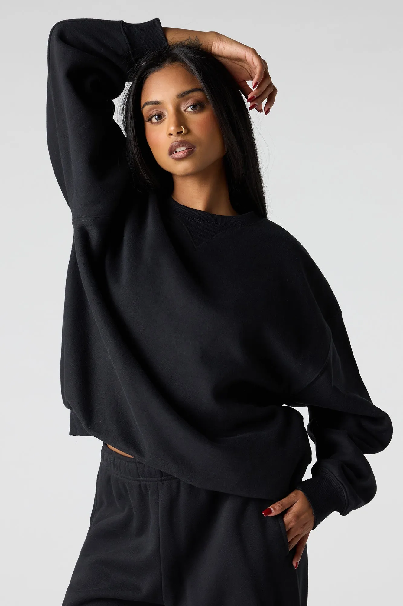 French Terry Sweatshirt sold by Urban Planet product image thumbnail 4