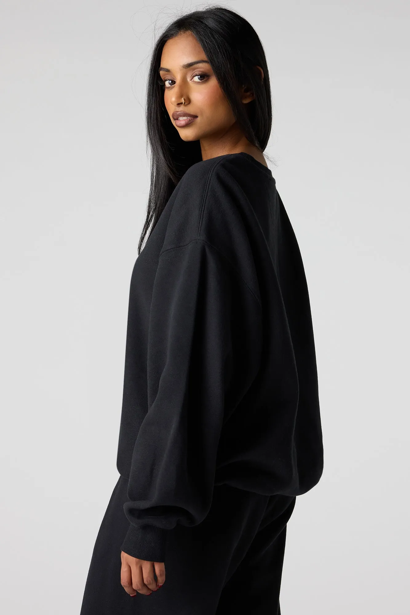 French Terry Sweatshirt sold by Urban Planet product image thumbnail 5
