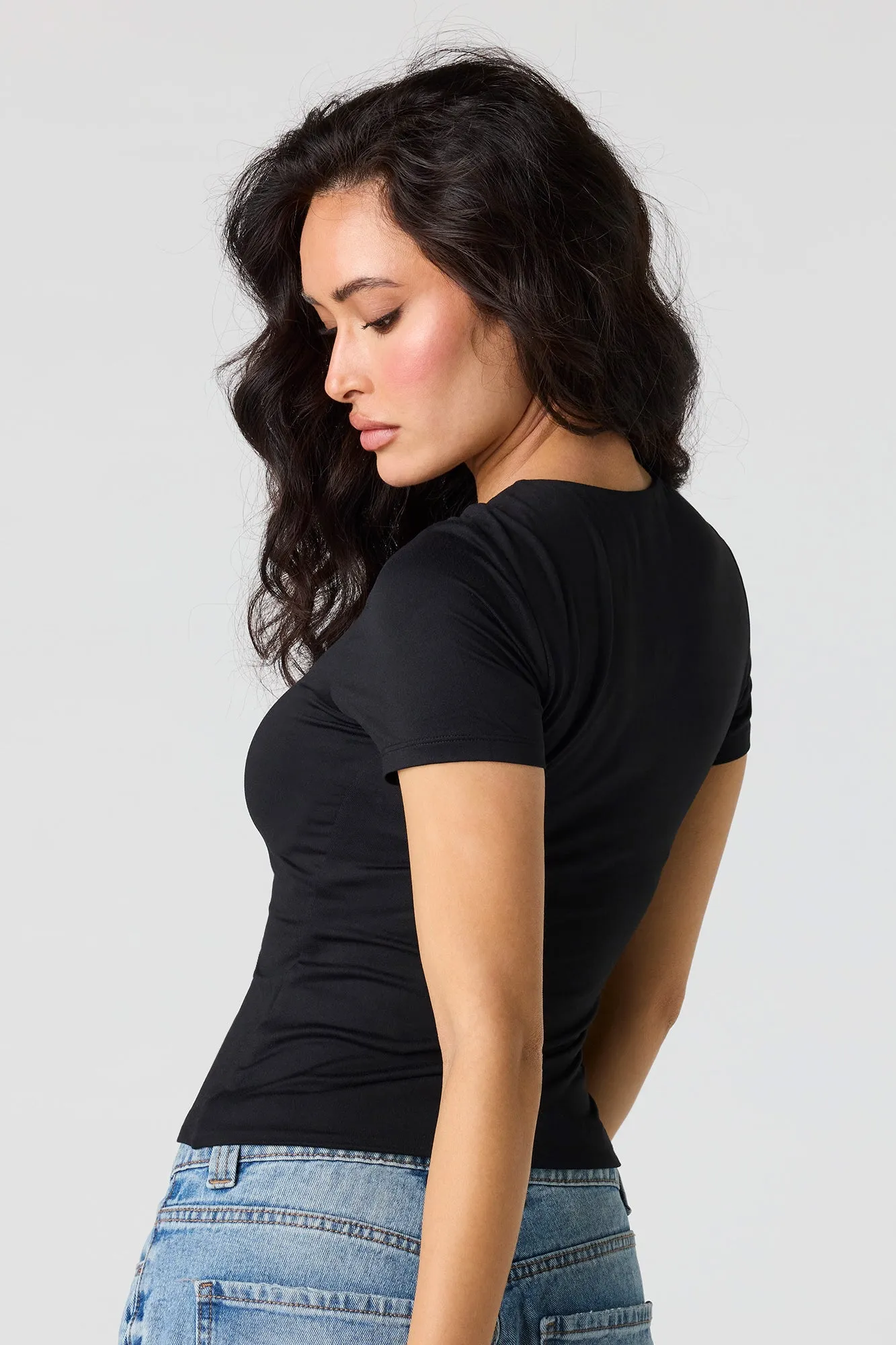 Contour Crew Neck T-Shirt sold by Urban Planet product image thumbnail 5