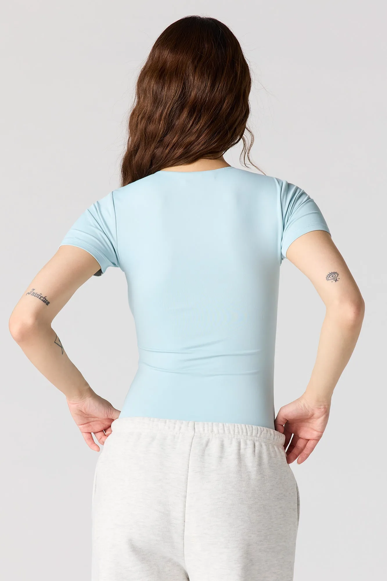 Contour Crewneck Short Sleeve Bodysuit sold by Urban Planet product image thumbnail 2