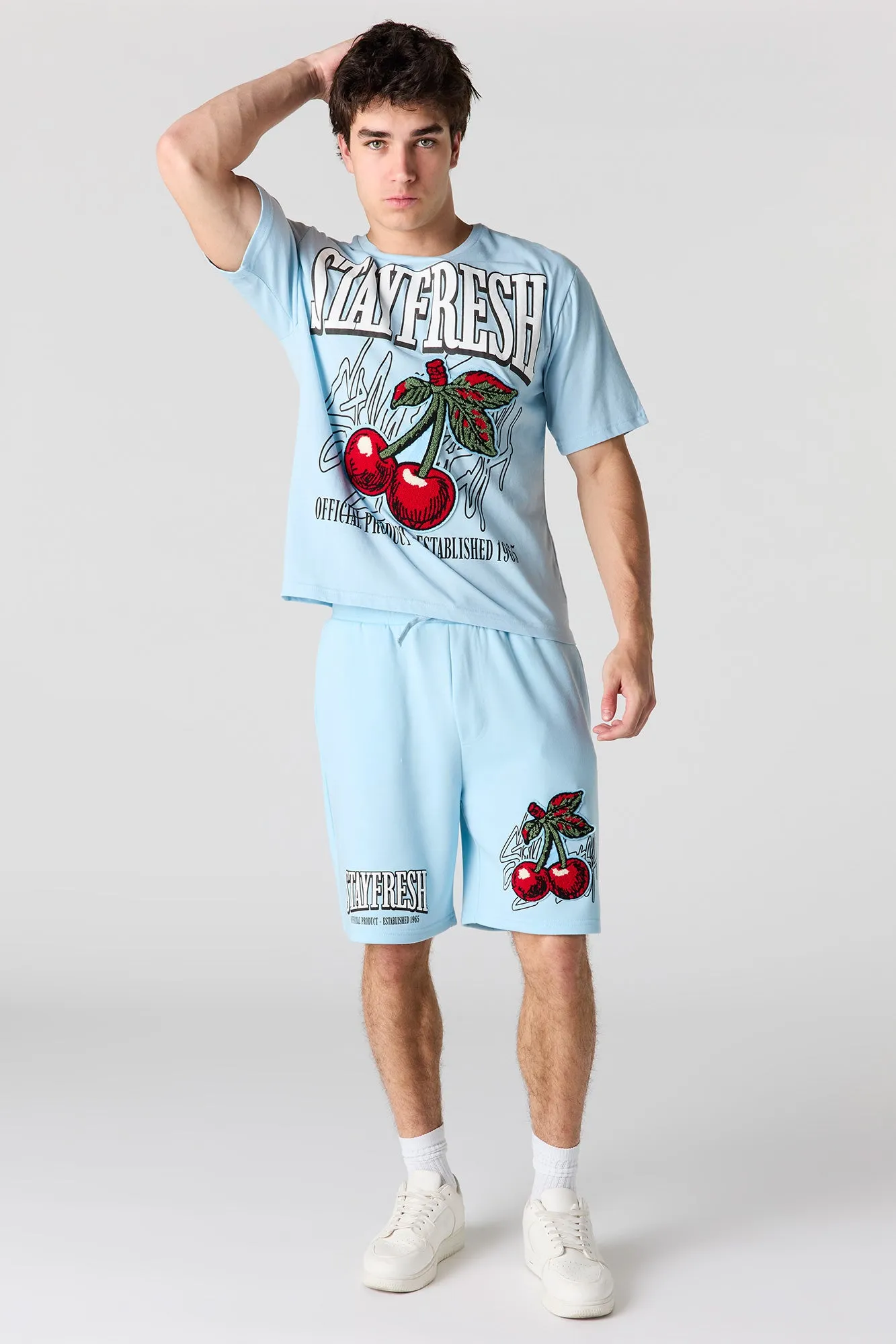 Graphic Fleece Short sold by Urban Planet product image thumbnail 2
