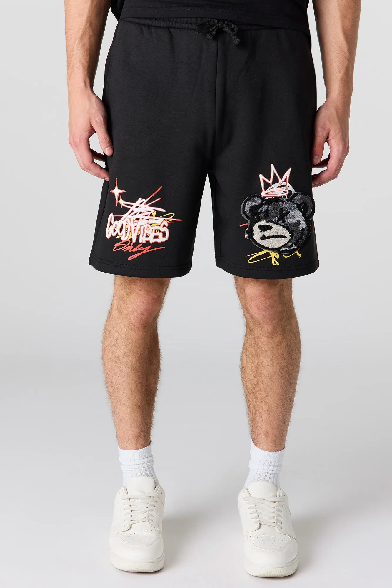 Graphic Fleece Short sold by Urban Planet product image thumbnail 4