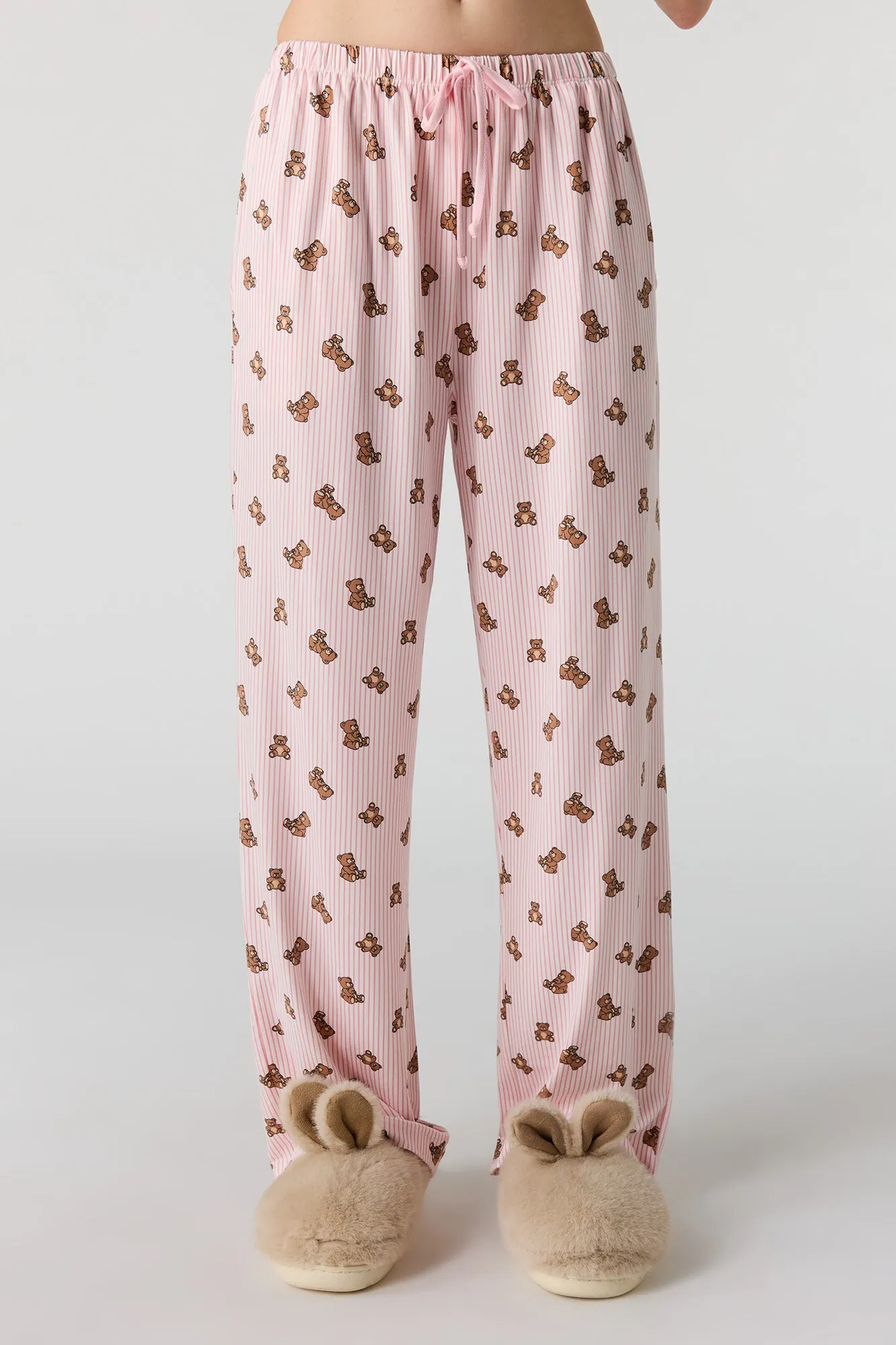 Button-Up Collared Top & Pajama Pant & Short Set (3 Pieces) sold by Urban Planet product image thumbnail 3