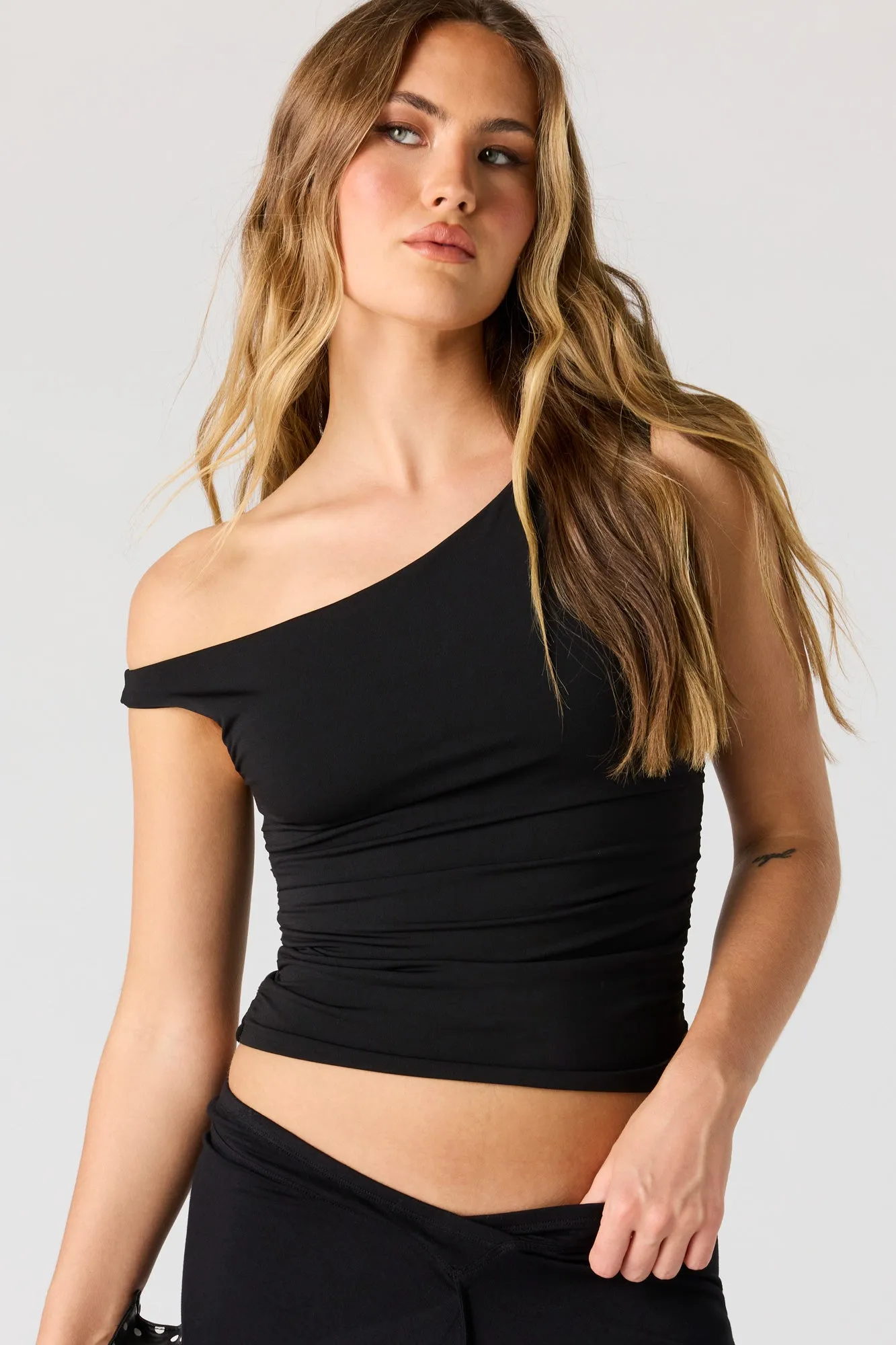 Contour One Shoulder Top sold by Urban Planet product image thumbnail 4