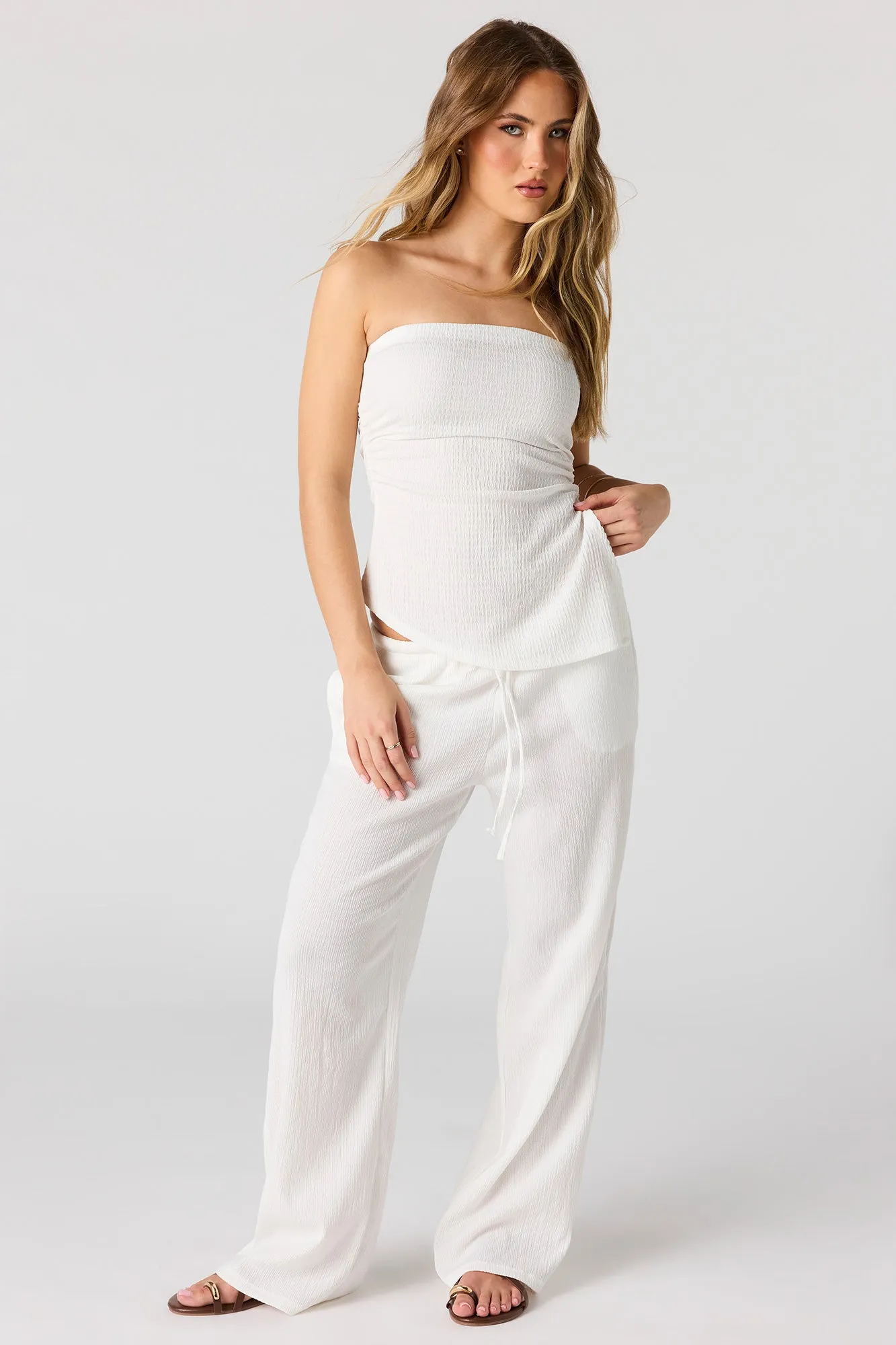Textured Asymmetrical Tube Top sold by Urban Planet product image thumbnail 4