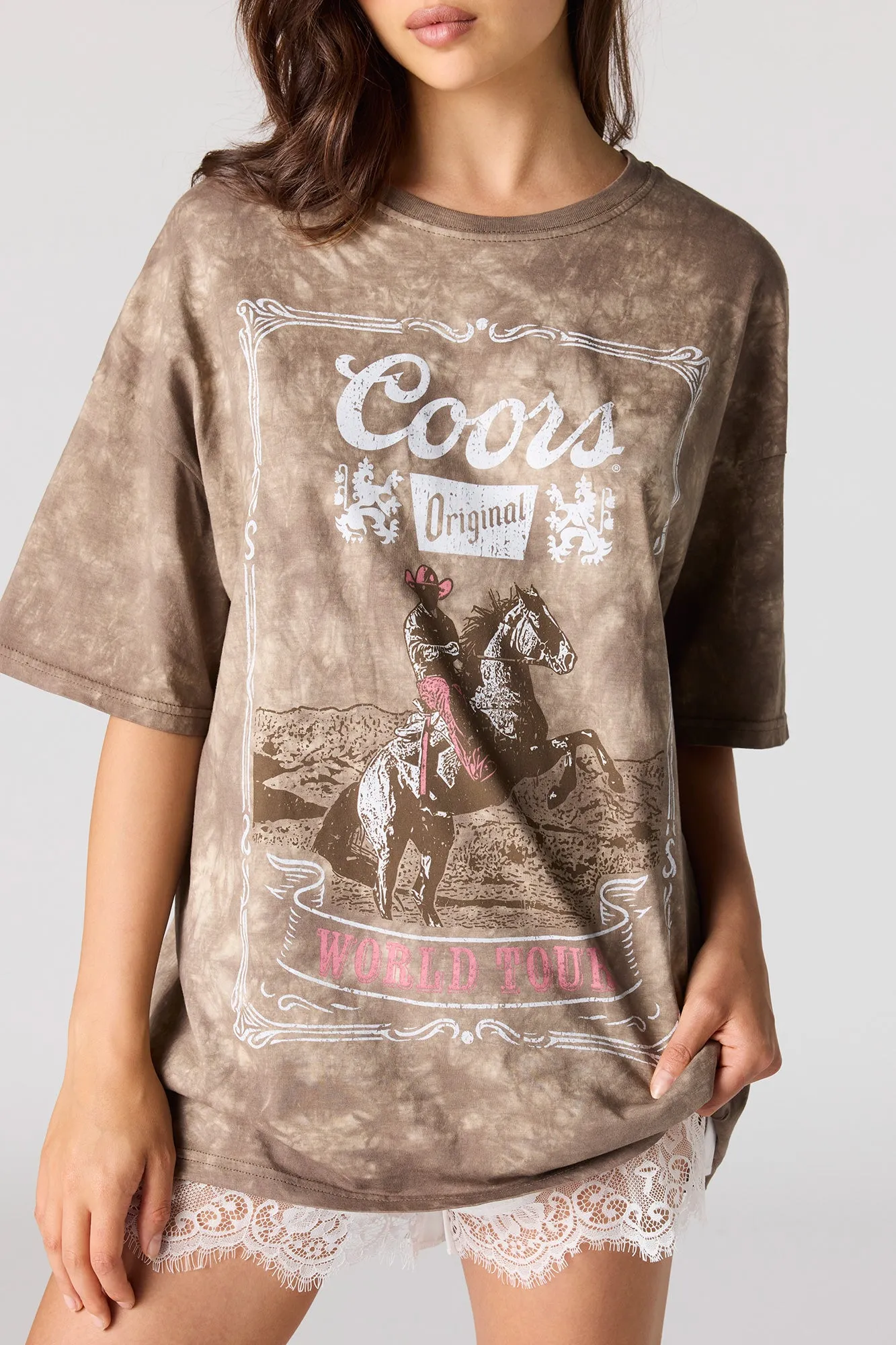 Oversized Coors Graphic Washed T-Shirt sold by Urban Planet product image thumbnail 4