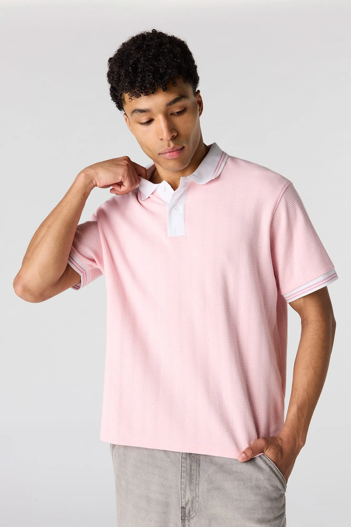Textured Polo sold by Urban Planet