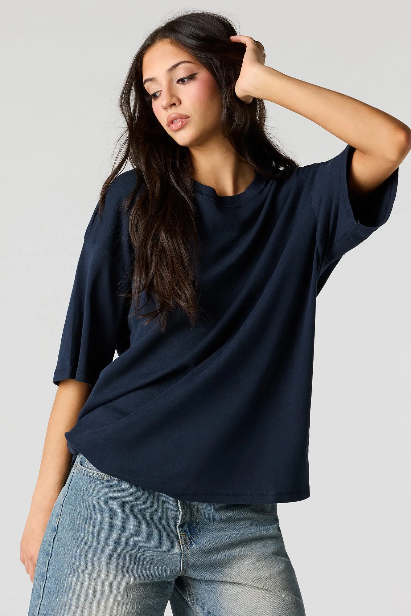 Luxe Heavy Cotton Oversized Boxy T-Shirt sold by Urban Planet