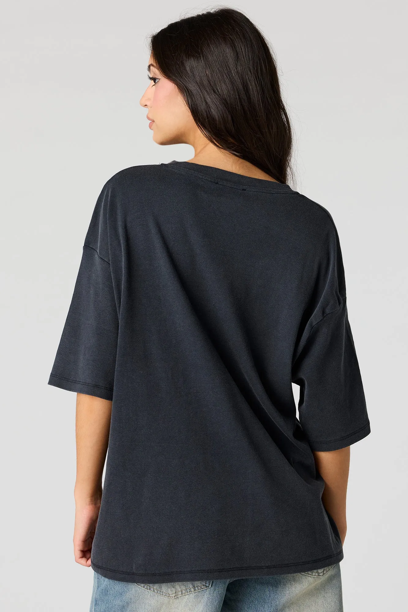 Luxe Heavy Cotton Oversized Boxy T-Shirt sold by Urban Planet product image thumbnail 5