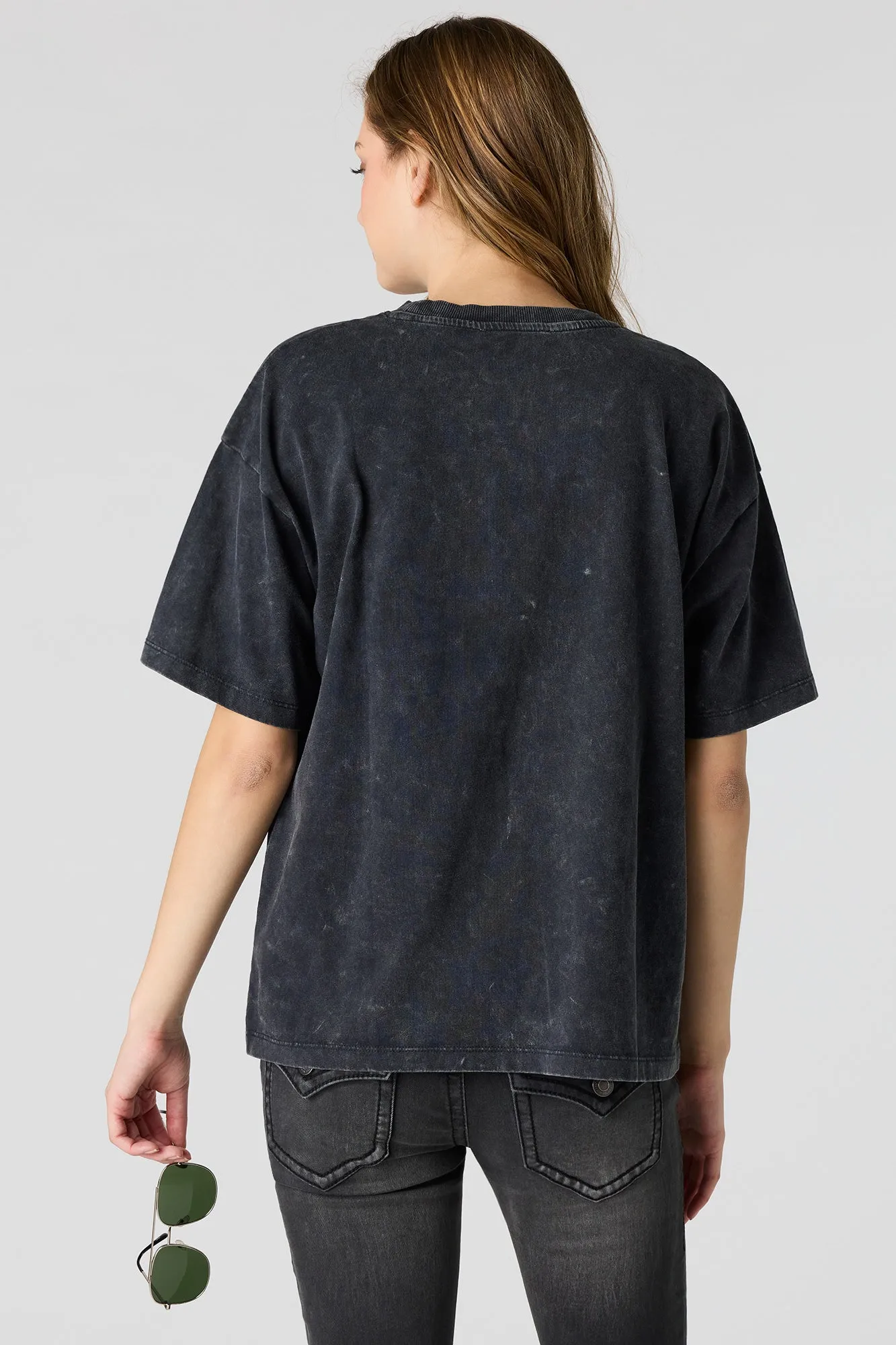 Washed Graphic Boyfriend T-Shirt sold by Urban Planet product image thumbnail 5
