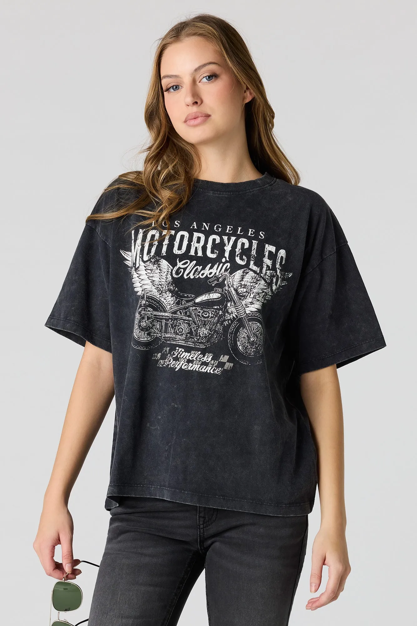 Washed Graphic Boyfriend T-Shirt sold by Urban Planet product image thumbnail 4