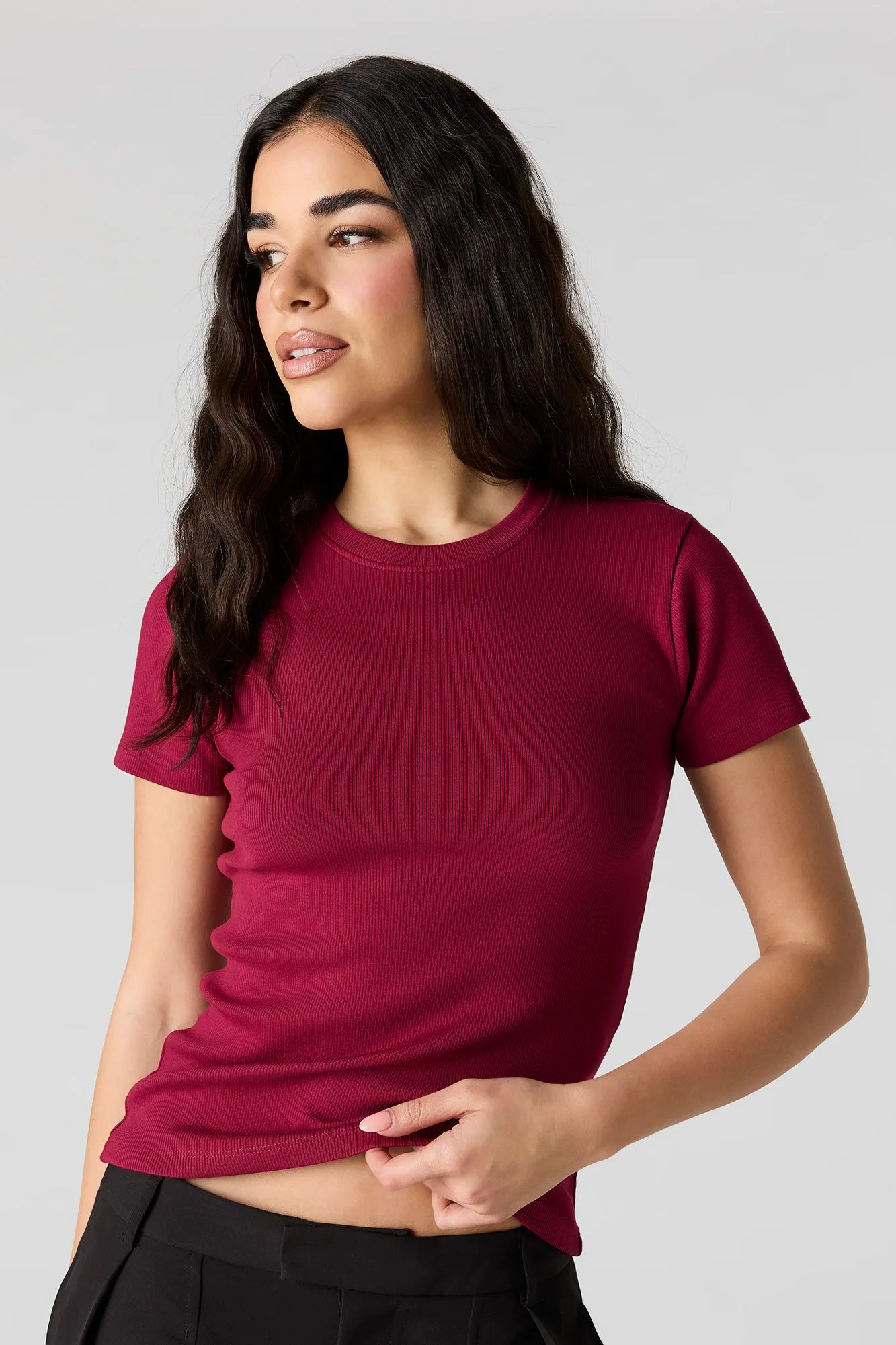 Ribbed T-Shirt sold by Urban Planet
