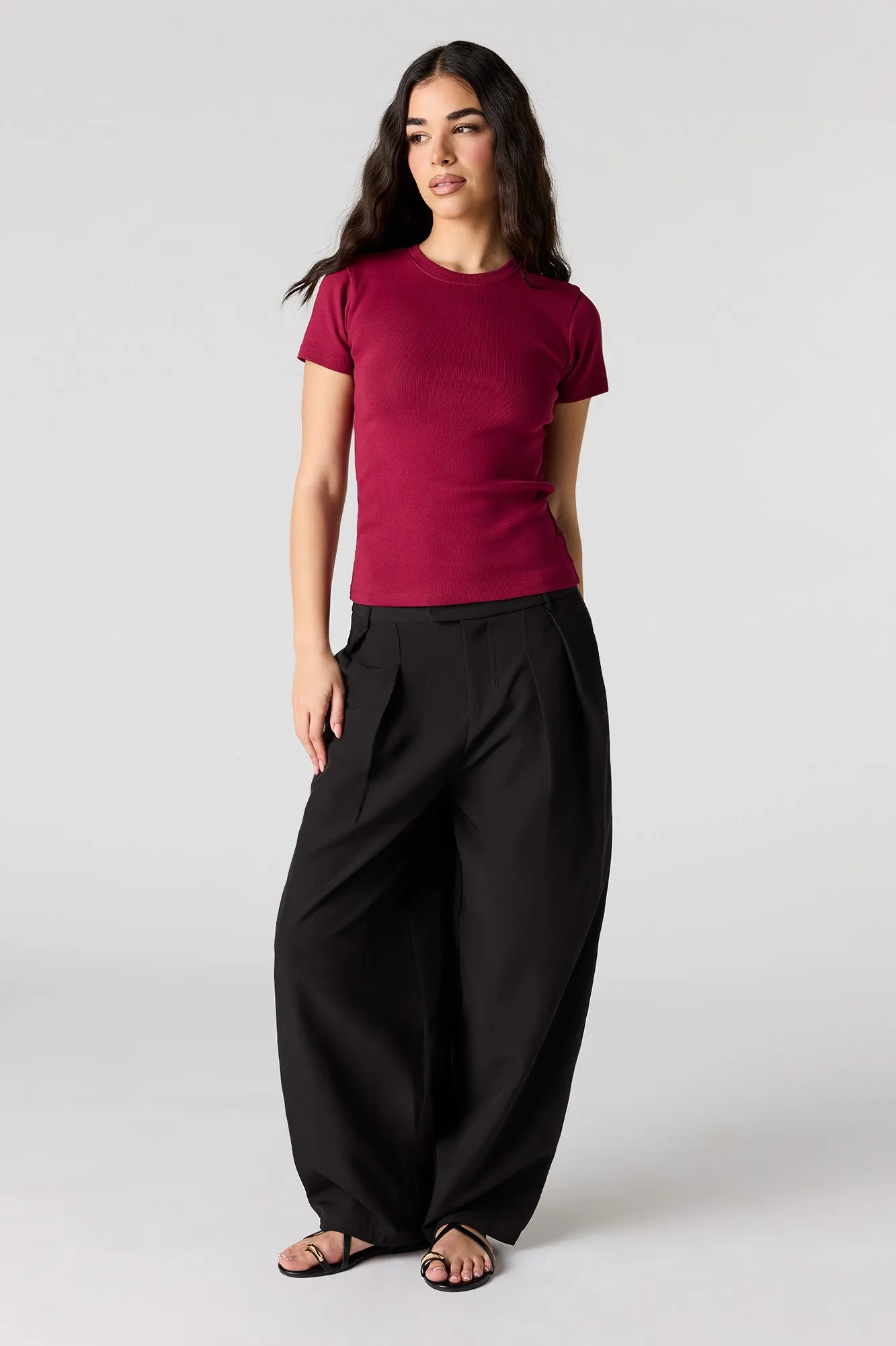 Ribbed T-Shirt sold by Urban Planet product image thumbnail 3