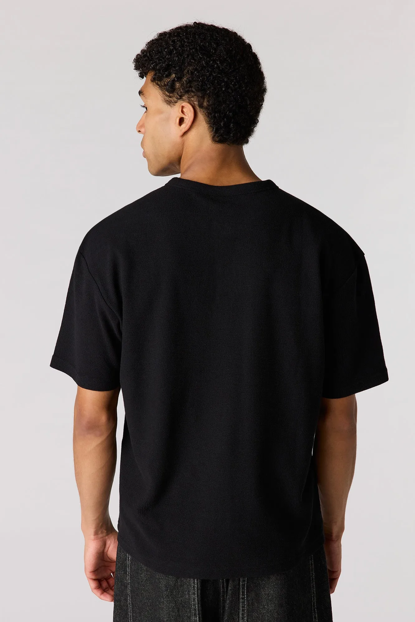 Knit Henley T-Shirt sold by Urban Planet product image thumbnail 5