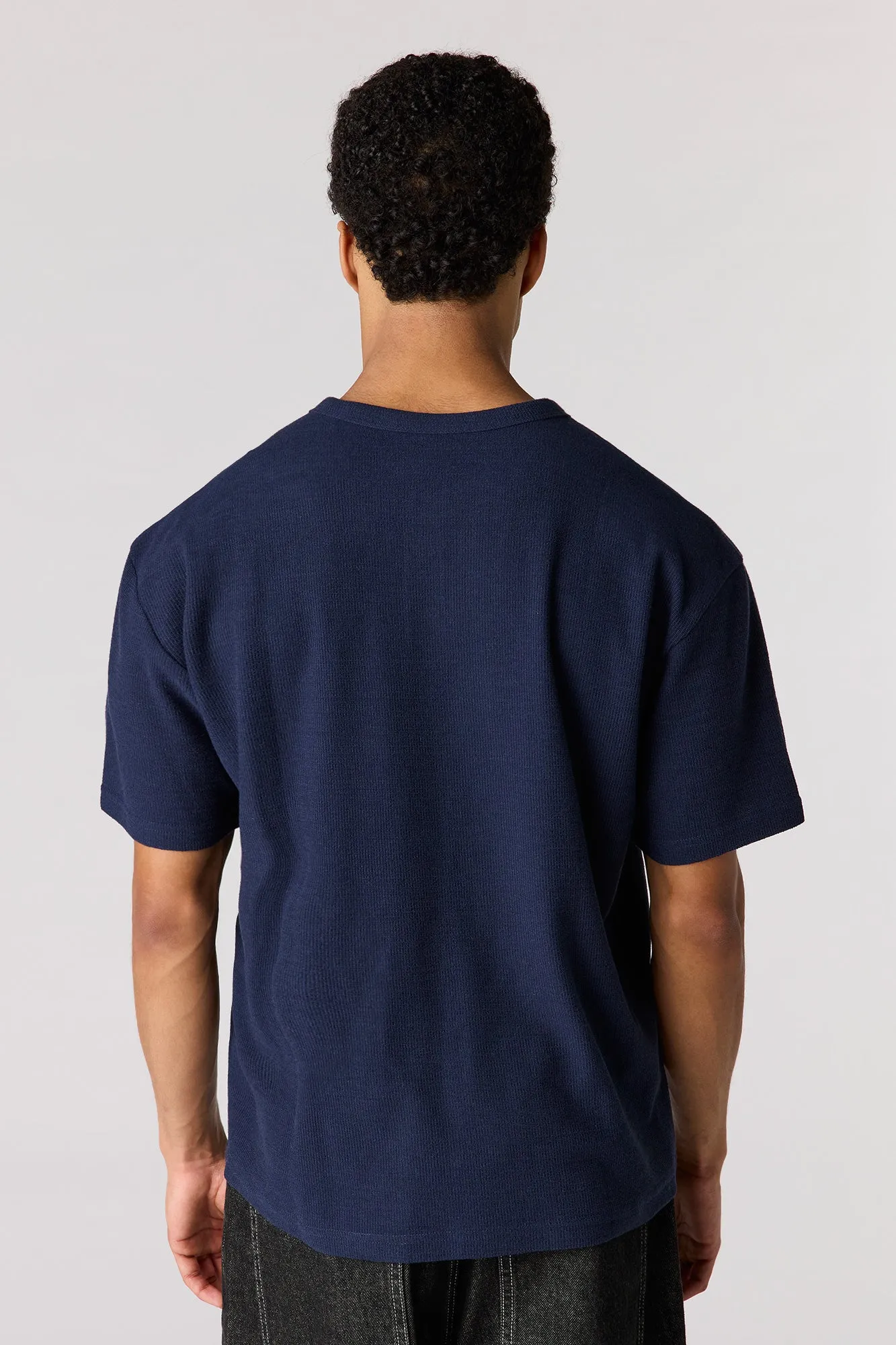 Knit Henley T-Shirt sold by Urban Planet product image thumbnail 2