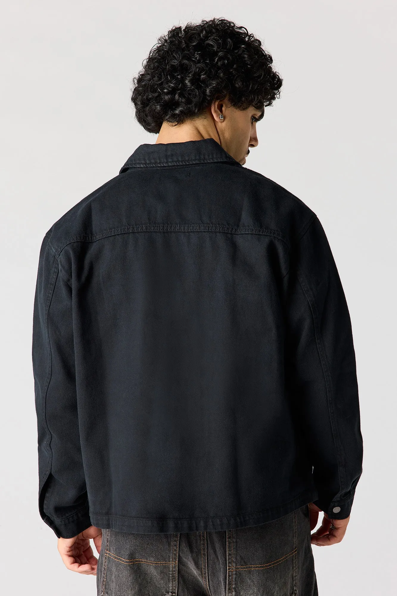 Boxy Denim Button-Up Top sold by Urban Planet product image thumbnail 5