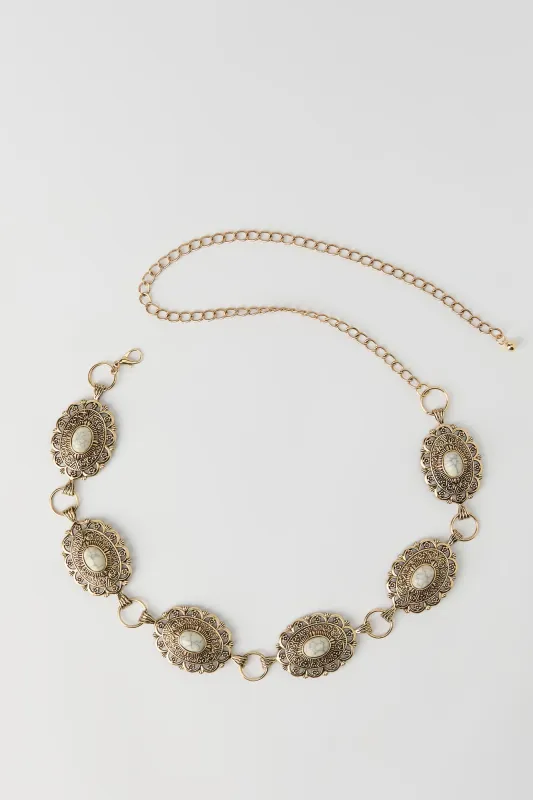 Medallion Chain Belt made by Stitches