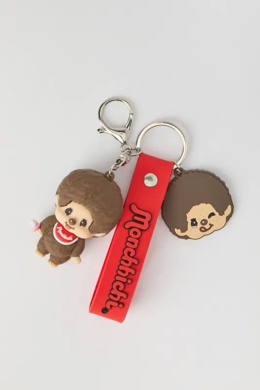 Monchhichi Wristlet Keychain made by Stitches