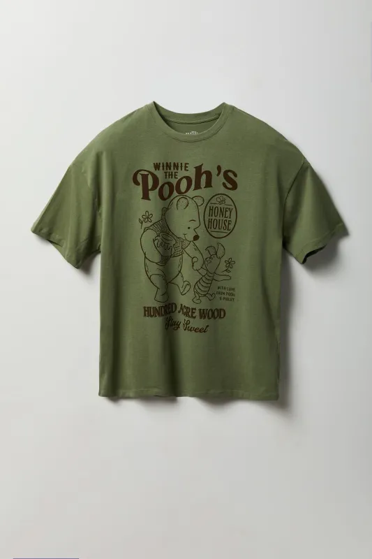 Winnie the Pooh Graphic Oversized T-Shirt made by Stitches