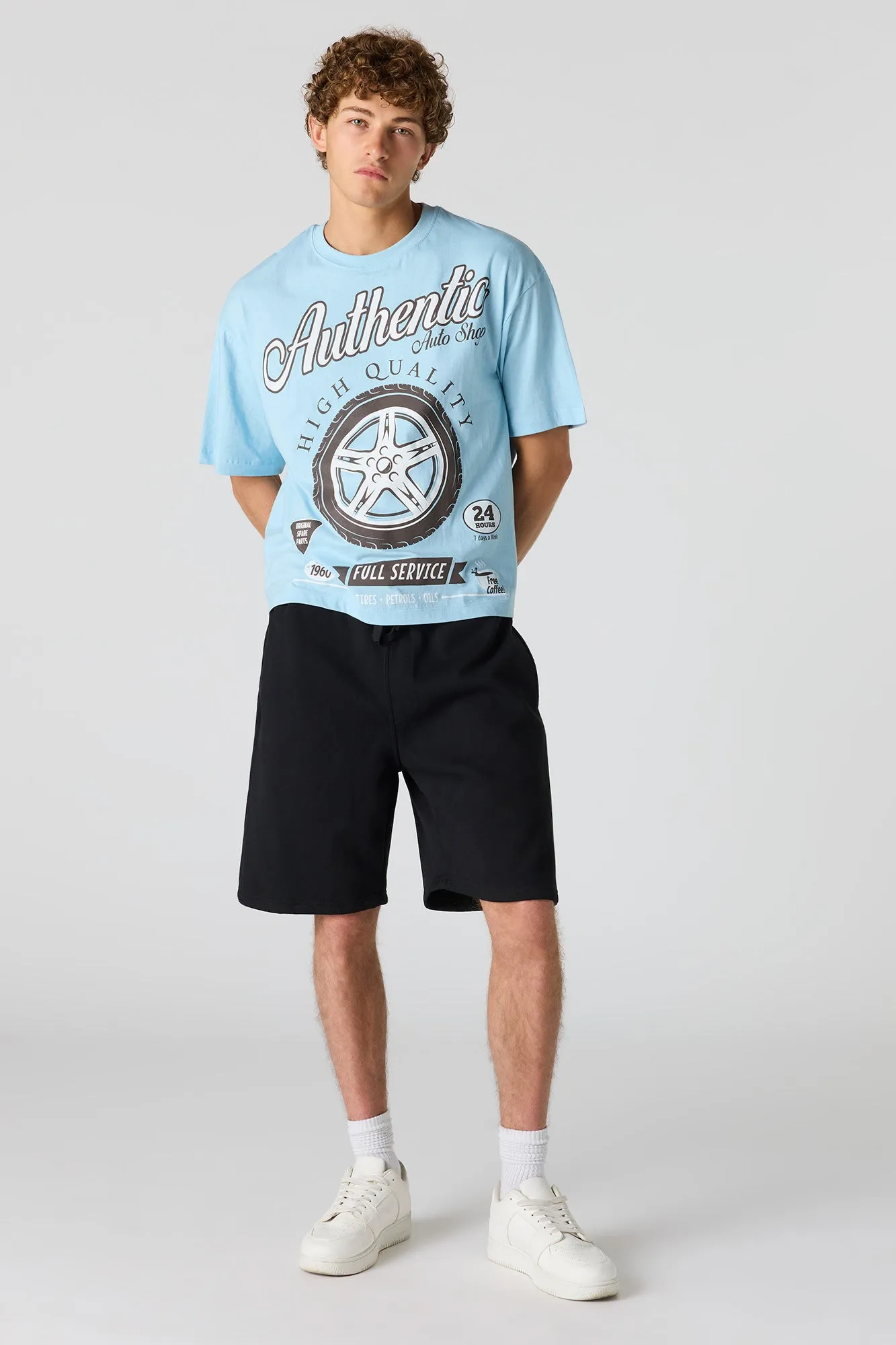 Auto Shop Graphic Boxy T-Shirt sold by Urban Planet product image thumbnail 3
