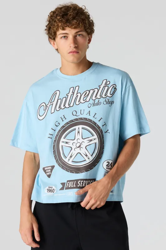 Auto Shop Graphic Boxy T-Shirt made by Urban Planet
