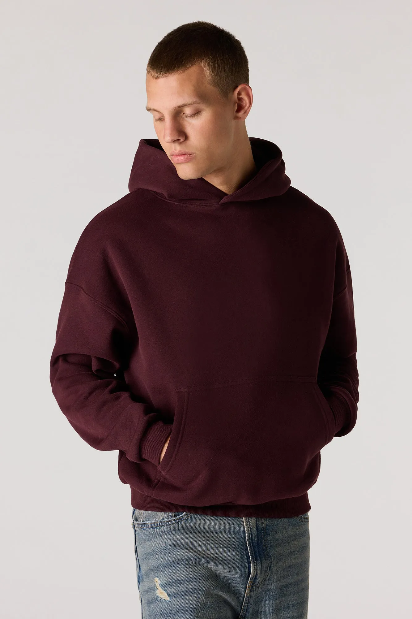 Premium Heavyweight Fleece Boxy Hoodie sold by Urban Planet