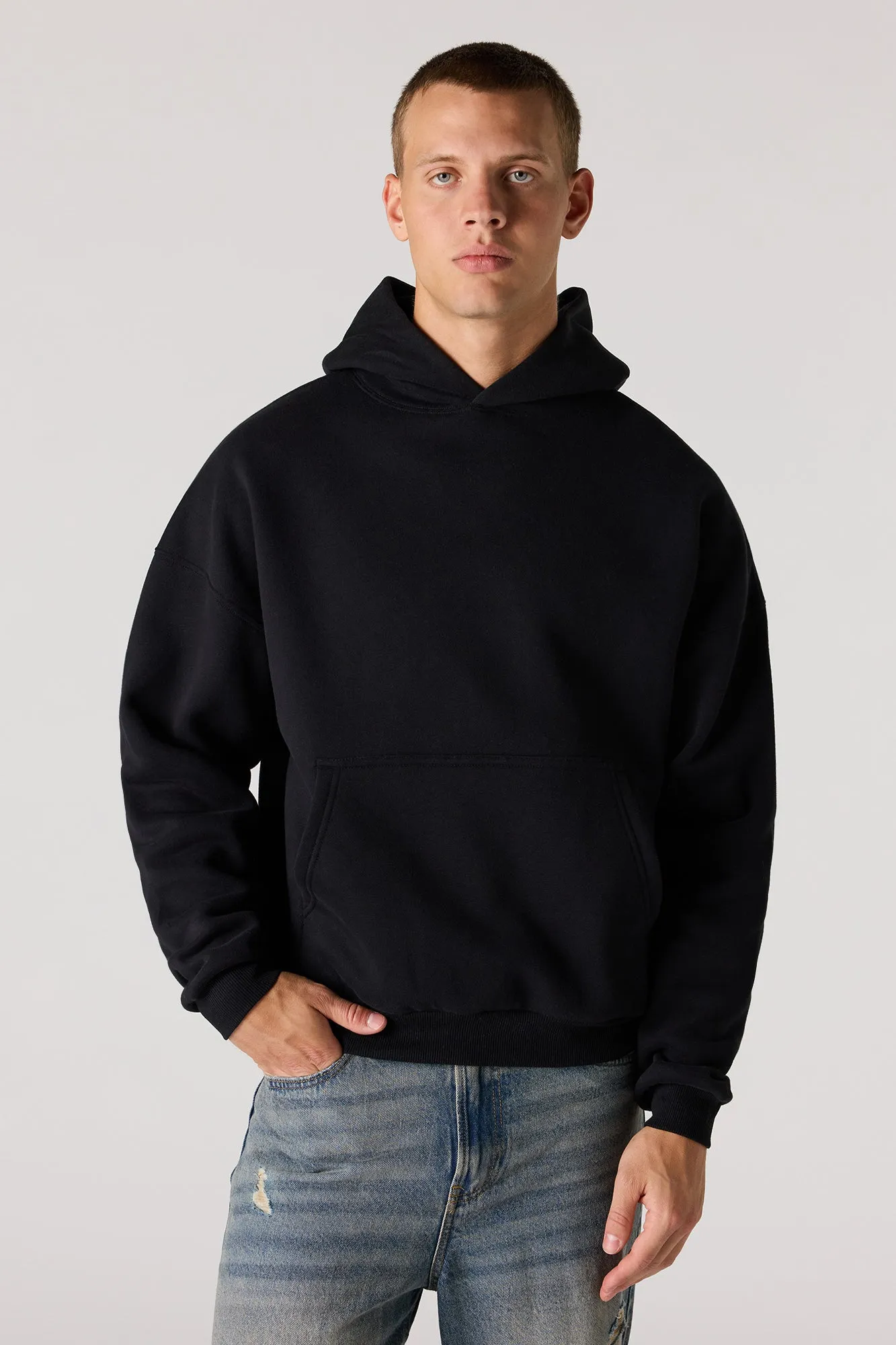 Premium Heavyweight Fleece Boxy Hoodie sold by Urban Planet product image thumbnail 4