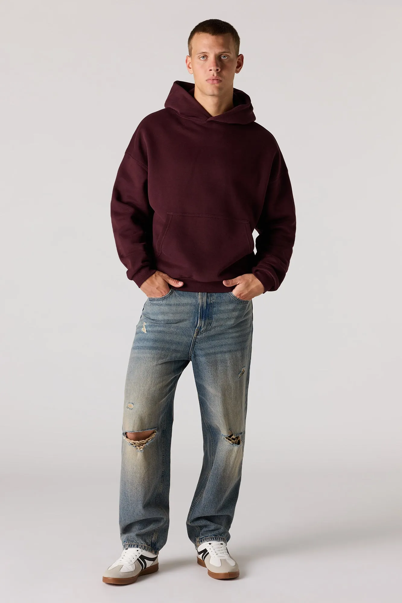 Premium Heavyweight Fleece Boxy Hoodie sold by Urban Planet product image thumbnail 3