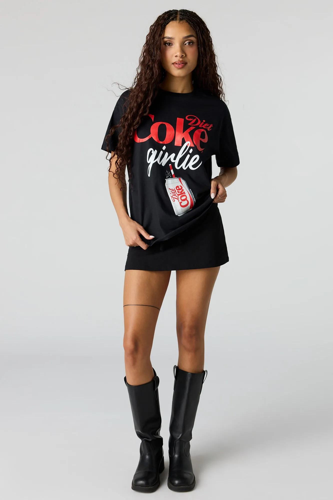 Diet Graphic Boyfriend T-Shirt sold by Urban Planet product image thumbnail 3