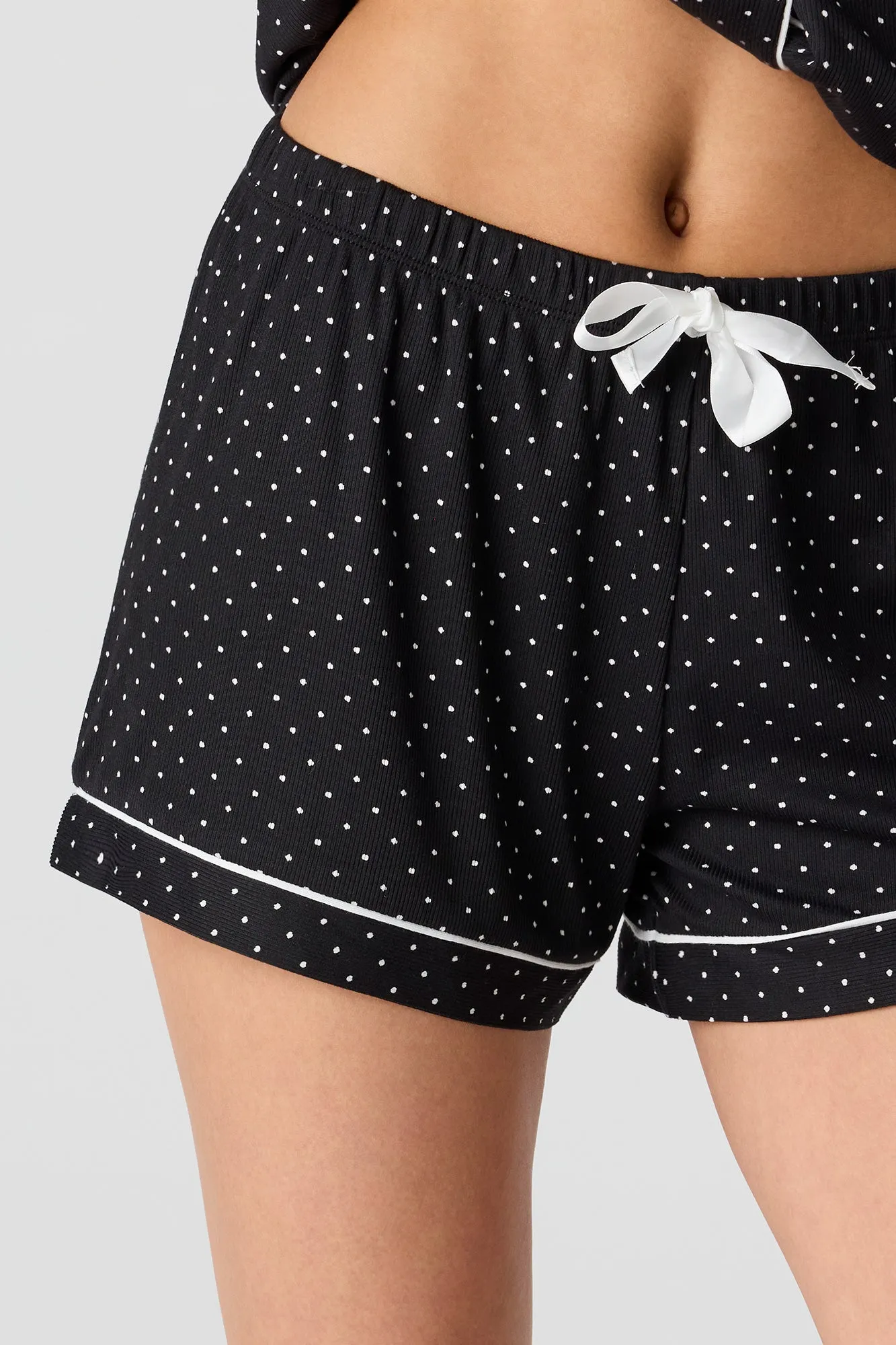 Printed Button-Up Top & Short Pajama Set sold by Urban Planet product image thumbnail 4