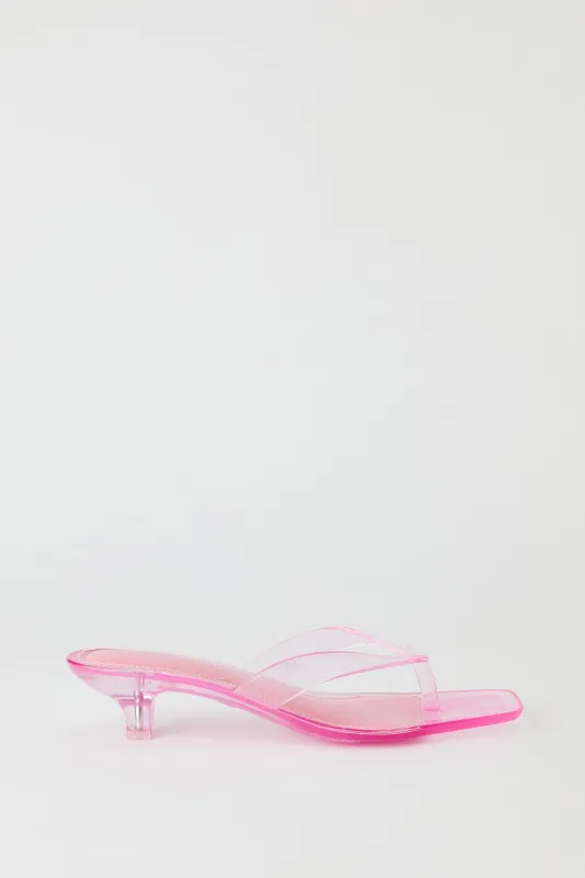 Jelly Thong Kitten Heel made by Stitches