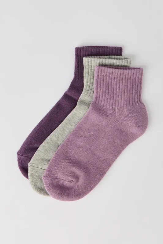 Cushion Quarter Socks (3 Pack) made by Stitches