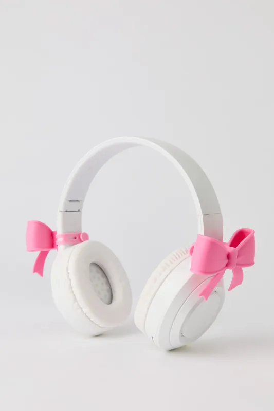 Wireless Headphones with Bow Attachments made by Stitches