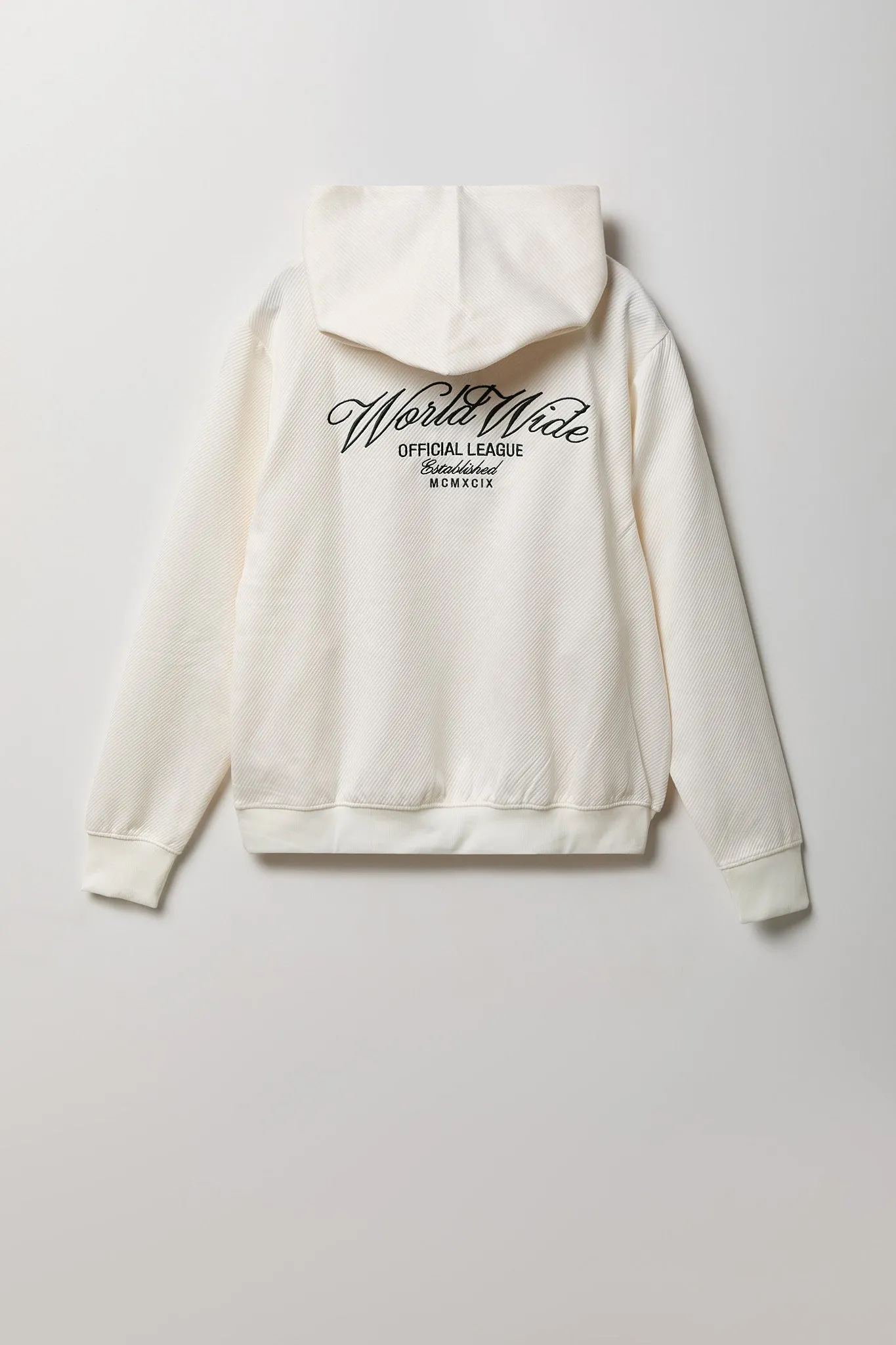 Textured Embroidered Hoodie sold by Urban Planet