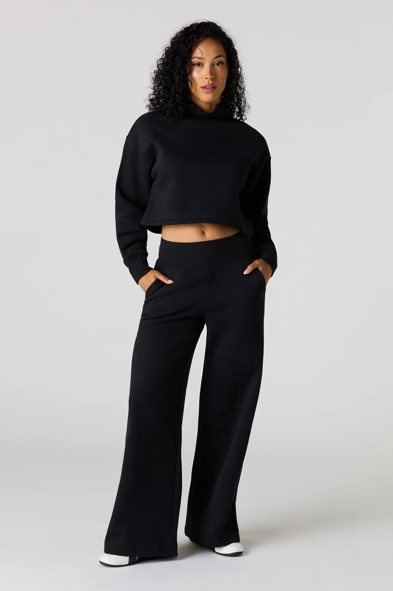 Premium Fleece Wide Leg Sweatpant sold by Urban Planet product image thumbnail 4