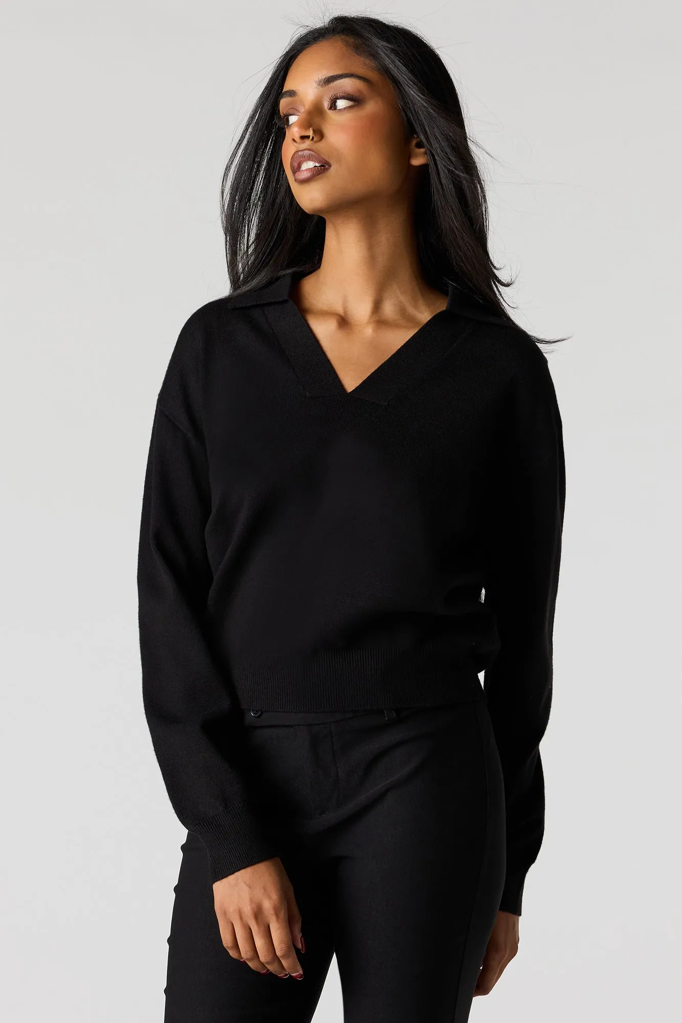 Flat Collared Sweater sold by Urban Planet product image thumbnail 4