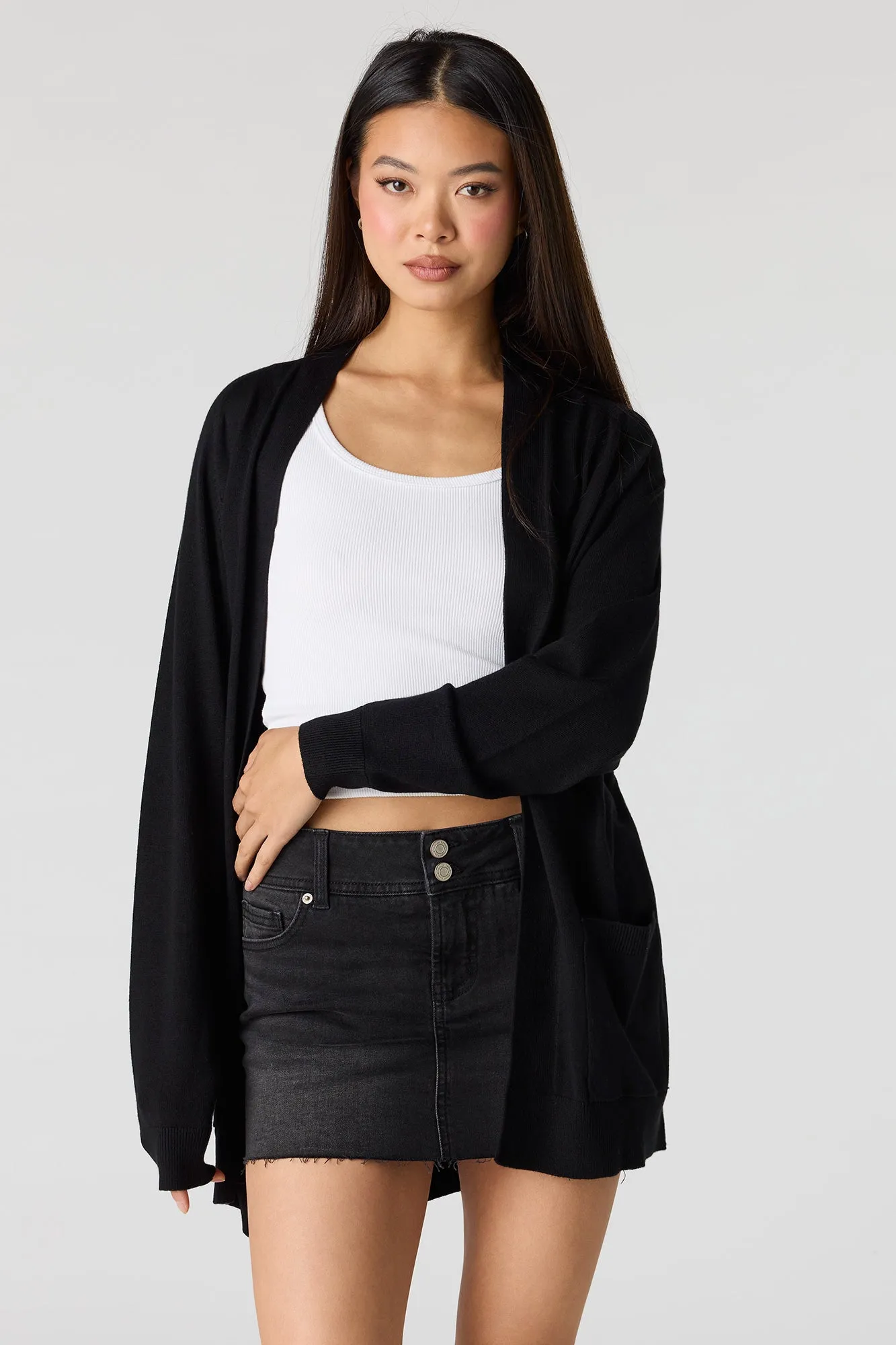 Open Front Cardigan sold by Urban Planet product image thumbnail 4