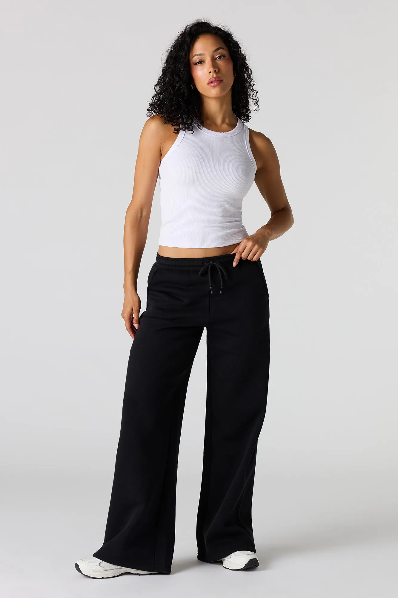 Luxe Fleece Ultra Wide Leg Sweatpant sold by Urban Planet product image thumbnail 5