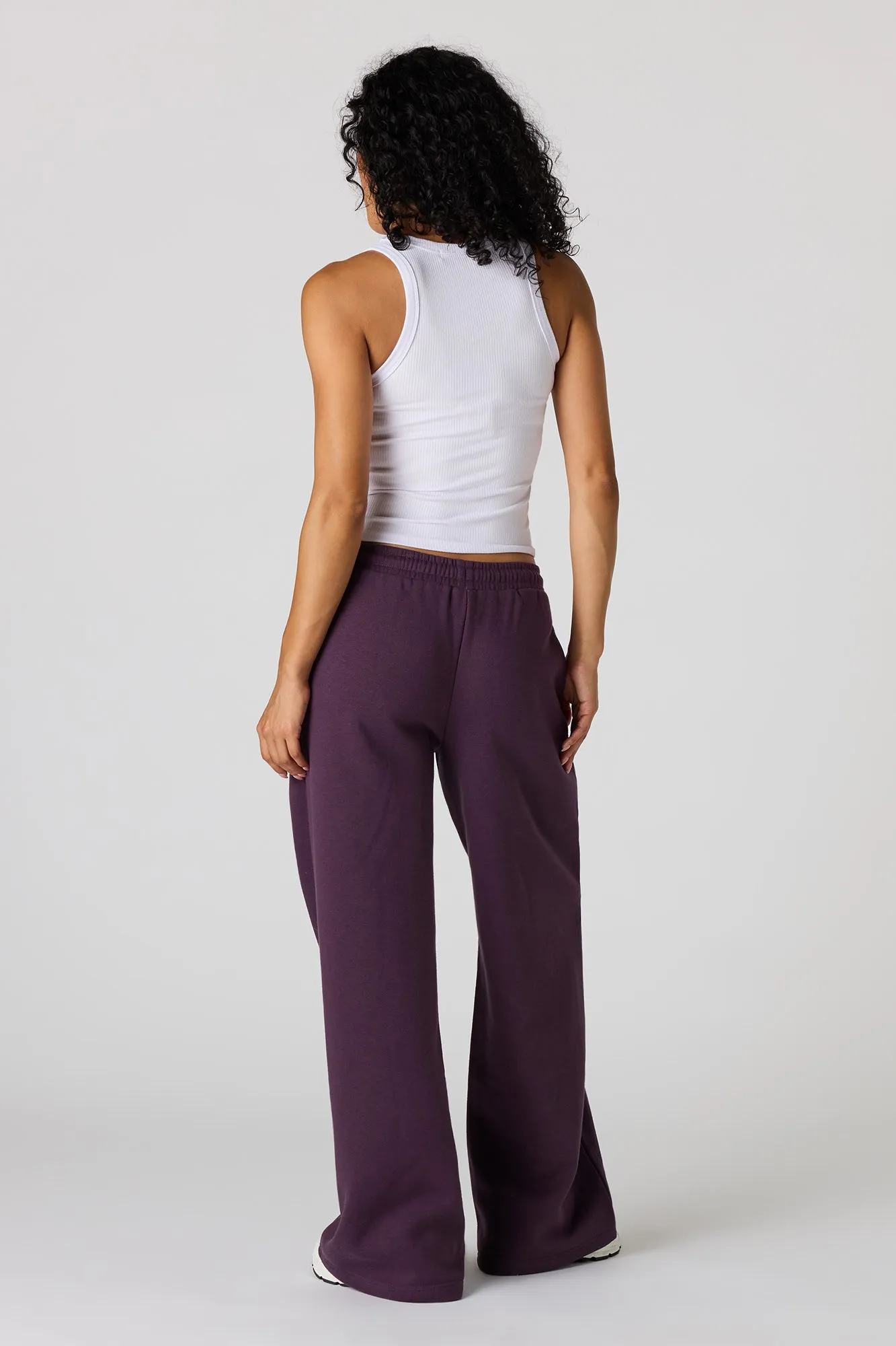 Luxe Fleece Ultra Wide Leg Sweatpant sold by Urban Planet product image thumbnail 3
