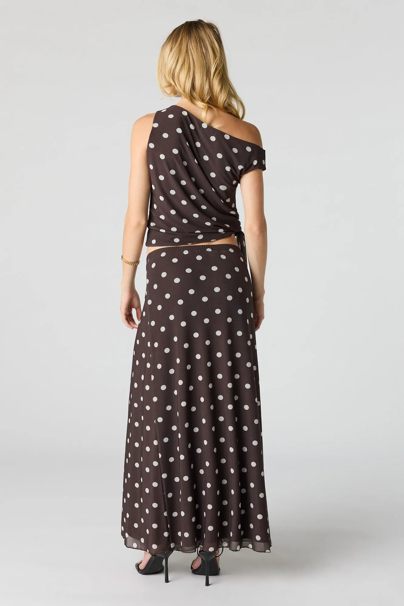 Mesh Slit Maxi Skirt sold by Urban Planet product image thumbnail 3